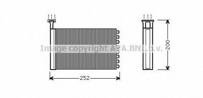AVA QUALITY COOLING fd6164 -  Теплообменник, отопление салона